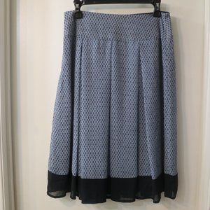 worthington pleated skirt blue size 6